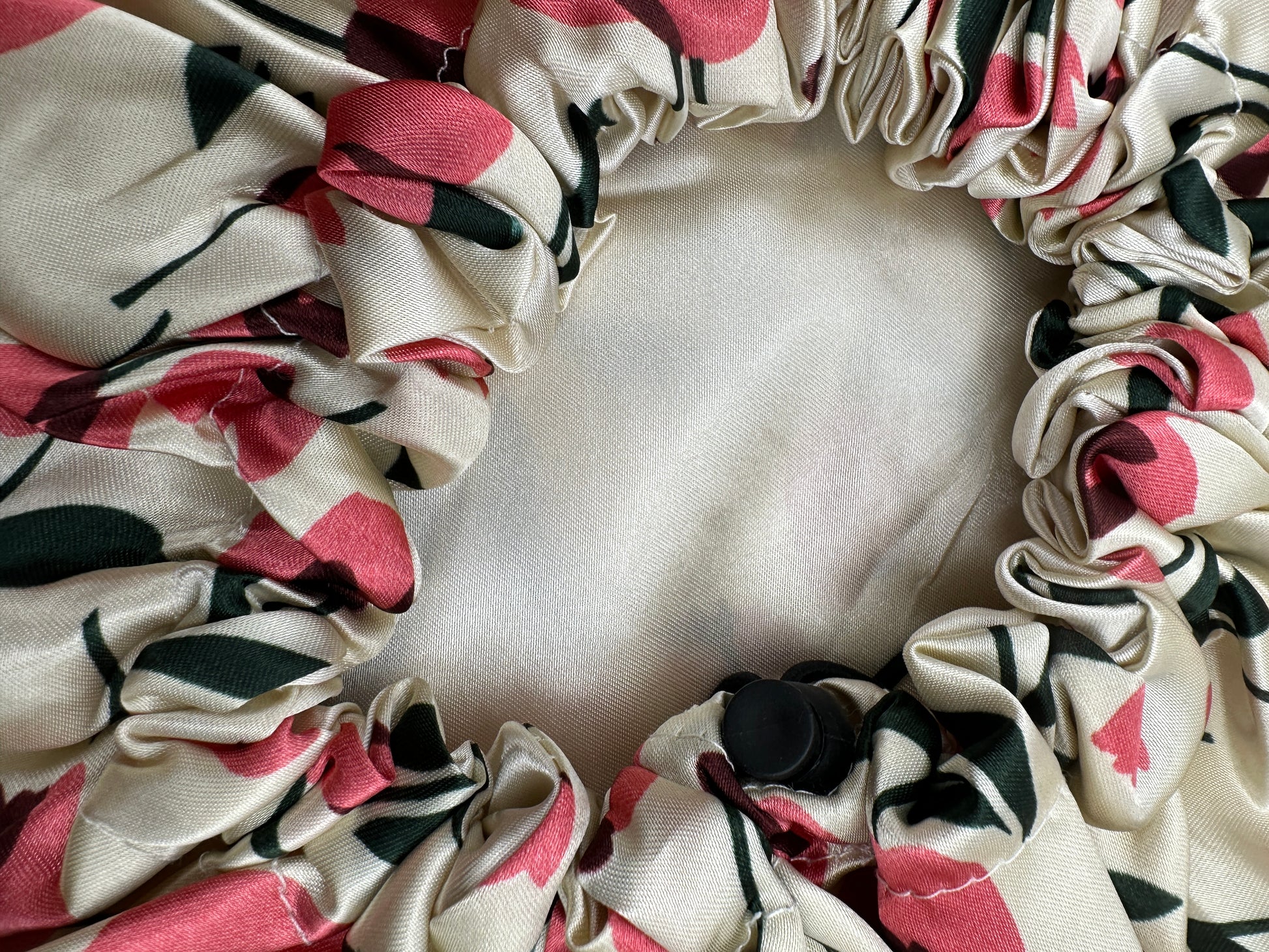 Adjustable Reversible Satin Bonnet – Double-Layered Floral Silk Sleep Cap for Hair Protection - Fatisha Boutique #