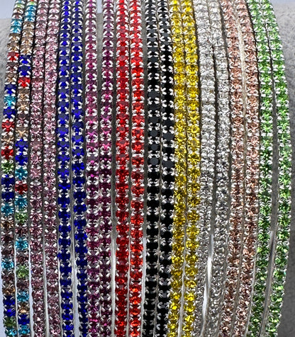10CM Colourful Rhinestones Trendy Statement Hoop Earrings