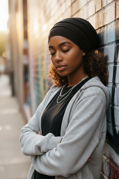 Satin Lined Pre-Tied Turban Beanie for Women – Soft Sleep & Chemo Cap - Fatisha Boutique #