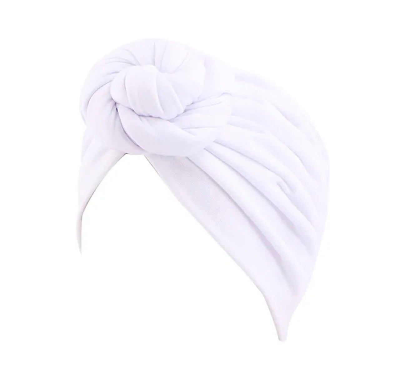 Pre-Tied Double Twisted Knot Stretch Soft Fabric Ready to Wear Turban Caps