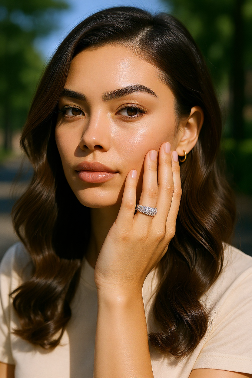 Elegant & Glamorous Sparkling Rhinestone Statement Rings - Fatisha Boutique #