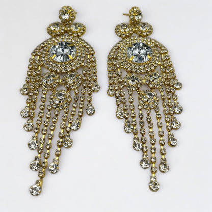 Glamorous Luxury Chandelier Earrings – Crystal Drop Statement Sparkle