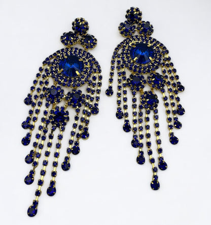 Glamorous Luxury Chandelier Earrings – Crystal Drop Statement Sparkle