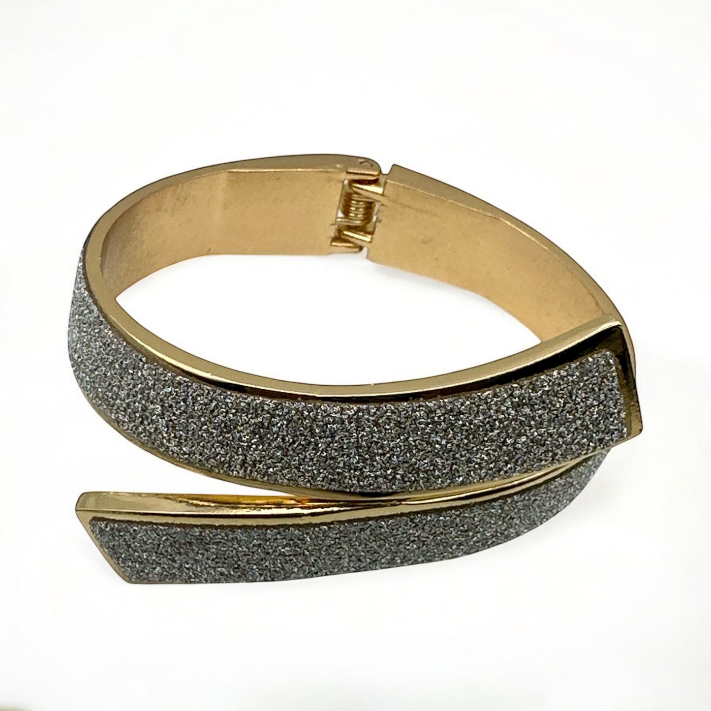 Elegant Sparkling Bangle Bracelet | Gold & Silver Statement Jewellery