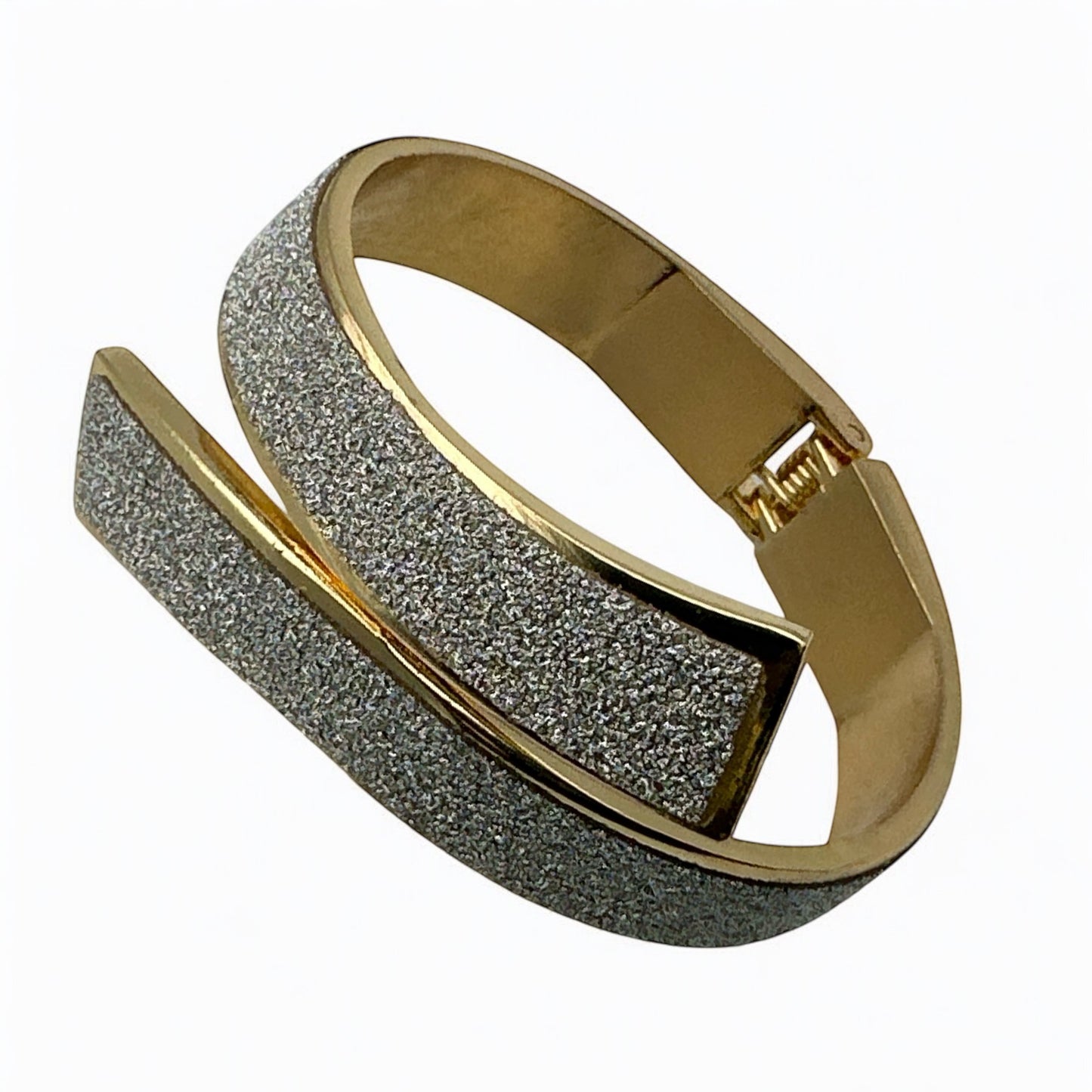 Elegant Sparkling Bangle Bracelet | Gold & Silver Statement Jewellery