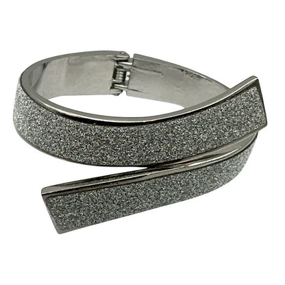 Elegant Sparkling Bangle Bracelet | Gold & Silver Statement Jewellery