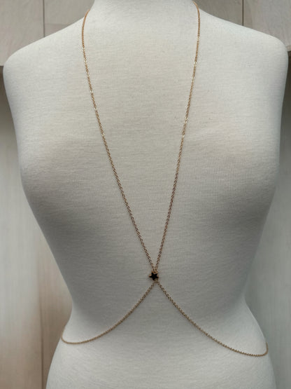 Minimalist Star Body Chain – Dainty Gold & Silver Back Chain Jewellery for Women - Fatisha Boutique #