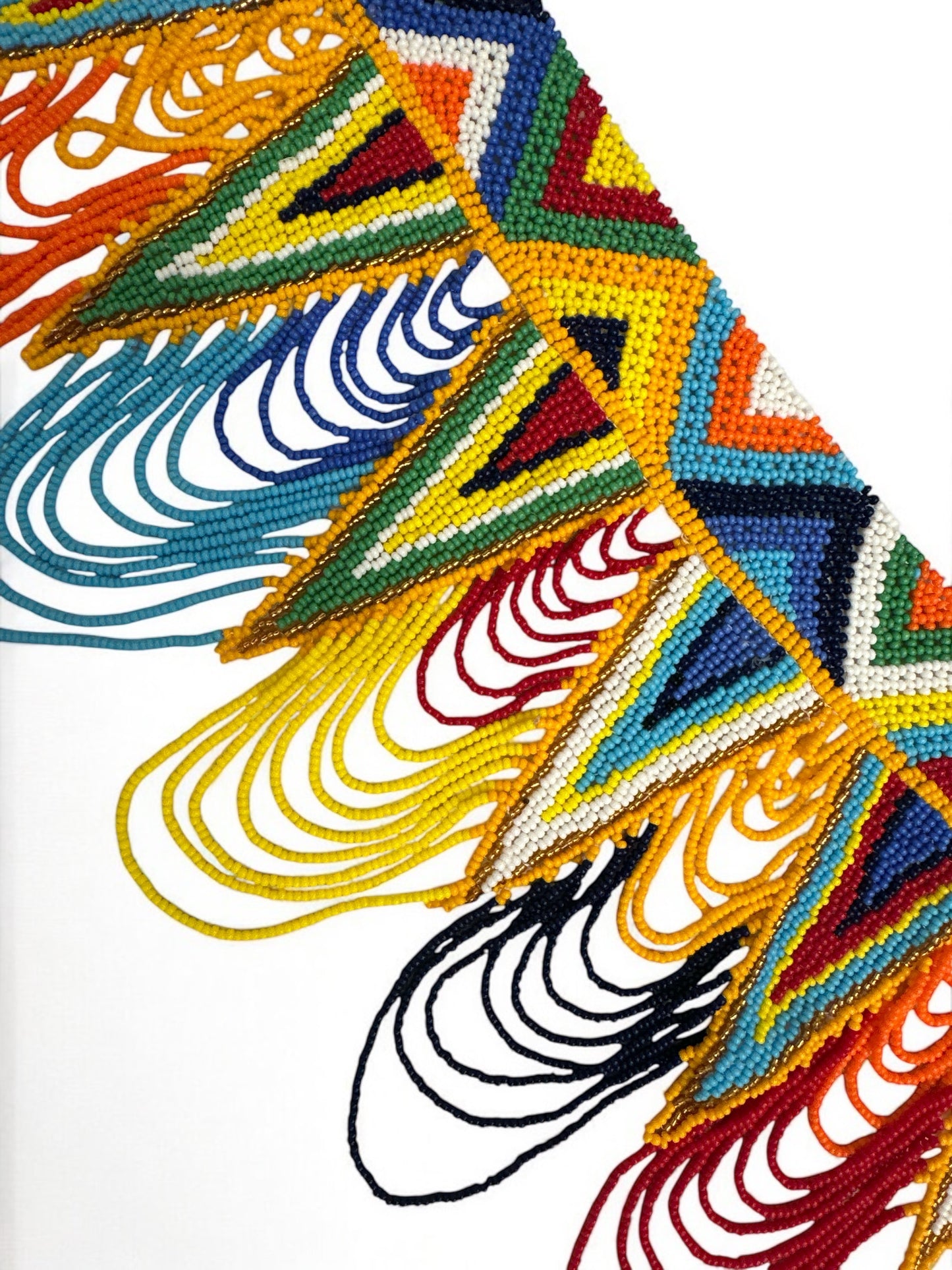 Maasai Zulu Beaded Statement Collar – African Formal,Wedding & Party Jewellery Necklace