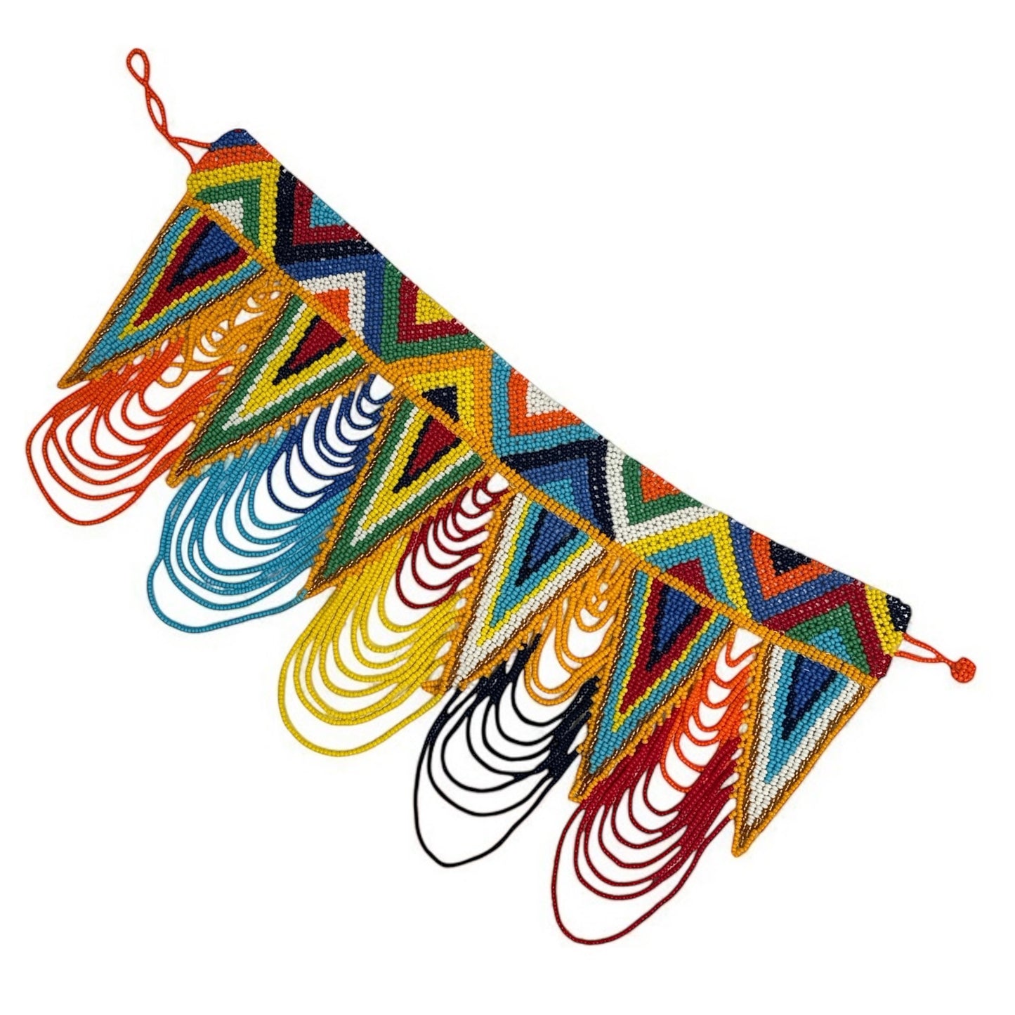 Maasai Zulu Beaded Statement Collar – African Formal,Wedding & Party Jewellery Necklace