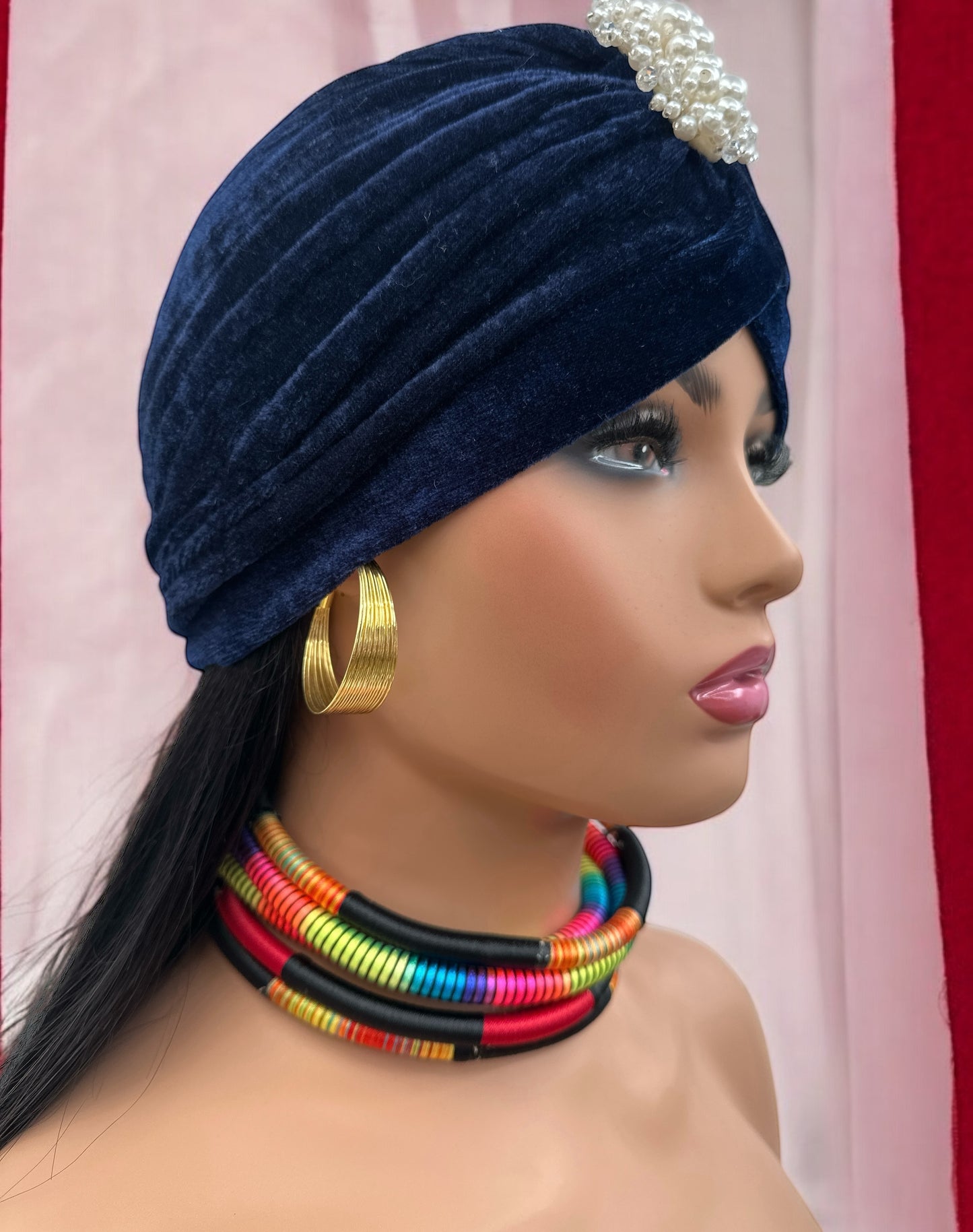 Elegant Multicolour Rope Magnetic Necklace & Bracelet Set – Afrocentric Jewellery