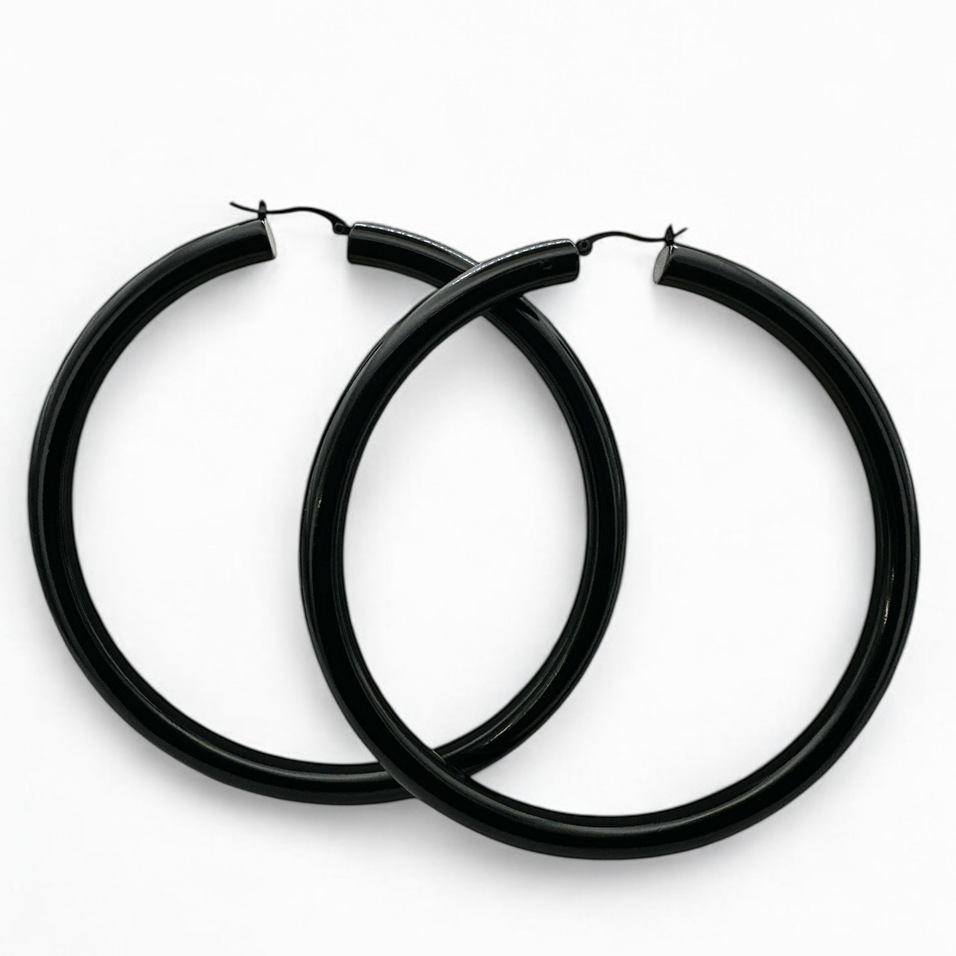 Oversized Big Statement Hoop Earrings – Bold Gold, Silver & Black Hoops for Women - Fatisha Boutique #