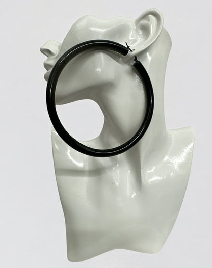 Oversized Big Statement Hoop Earrings – Bold Gold, Silver & Black Hoops for Women - Fatisha Boutique #