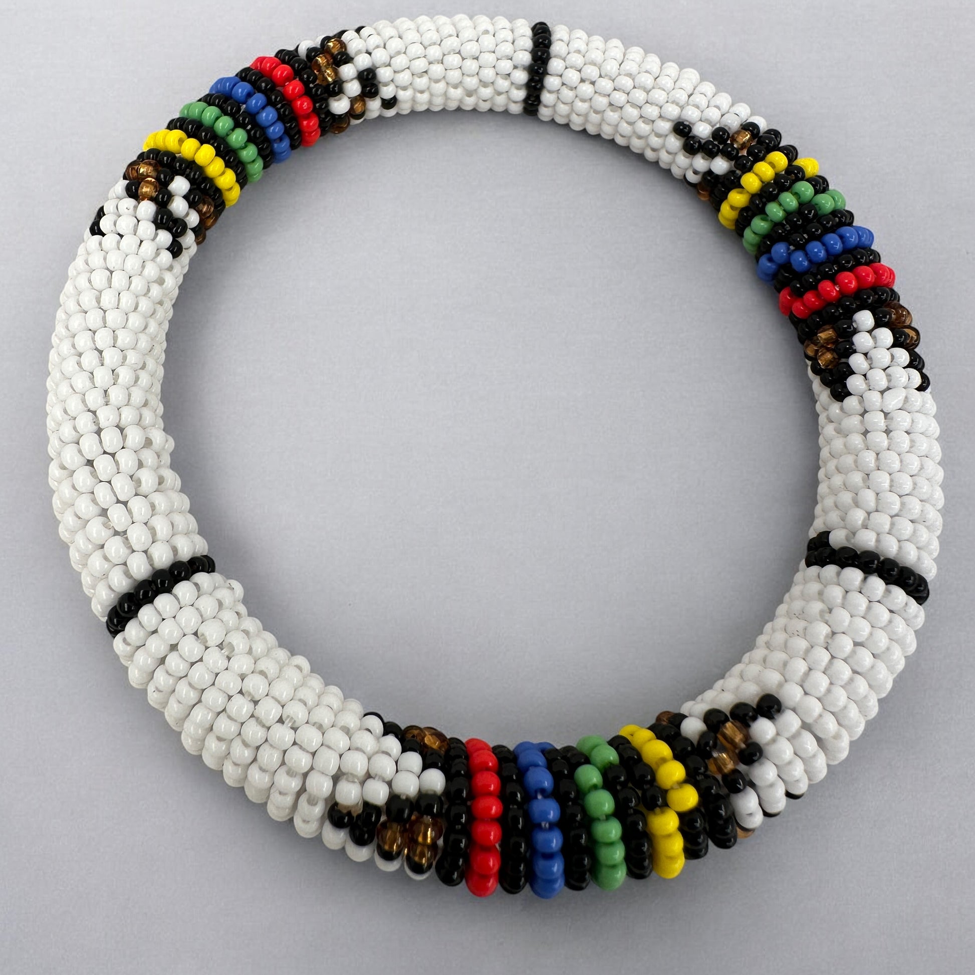 Handmade African Beaded Bangles – Colourful Stackable Tribal Ethnic Bracelets - Fatisha Boutique #