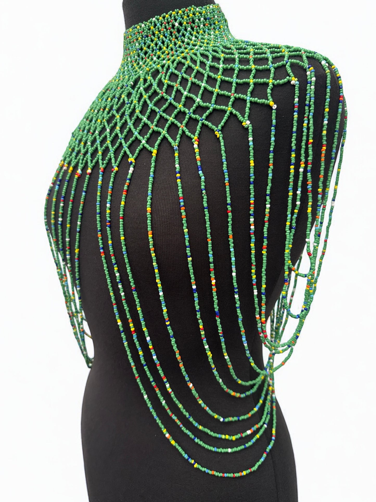 Maasai Zulu Beaded Collar – Authentic African Body Jewellery for Women In 8 Bold Colour Options