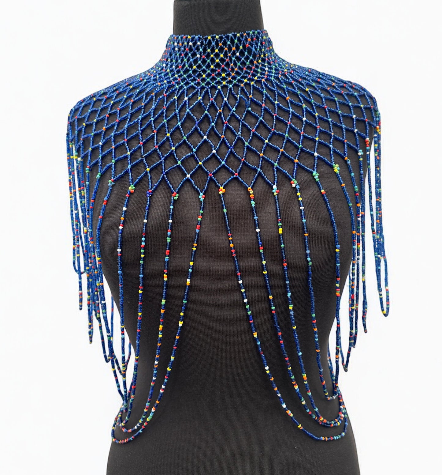 Maasai Zulu Beaded Collar – Authentic African Body Jewellery for Women In 8 Bold Colour Options