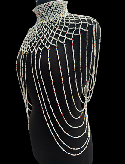 Maasai Zulu Beaded Collar – Authentic African Body Jewellery for Women In 8 Bold Colour Options