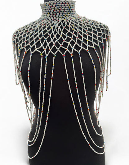 Maasai Zulu Beaded Collar – Authentic African Body Jewellery for Women In 8 Bold Colour Options