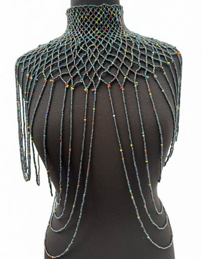 Maasai Zulu Beaded Collar – Authentic African Body Jewellery for Women In 8 Bold Colour Options