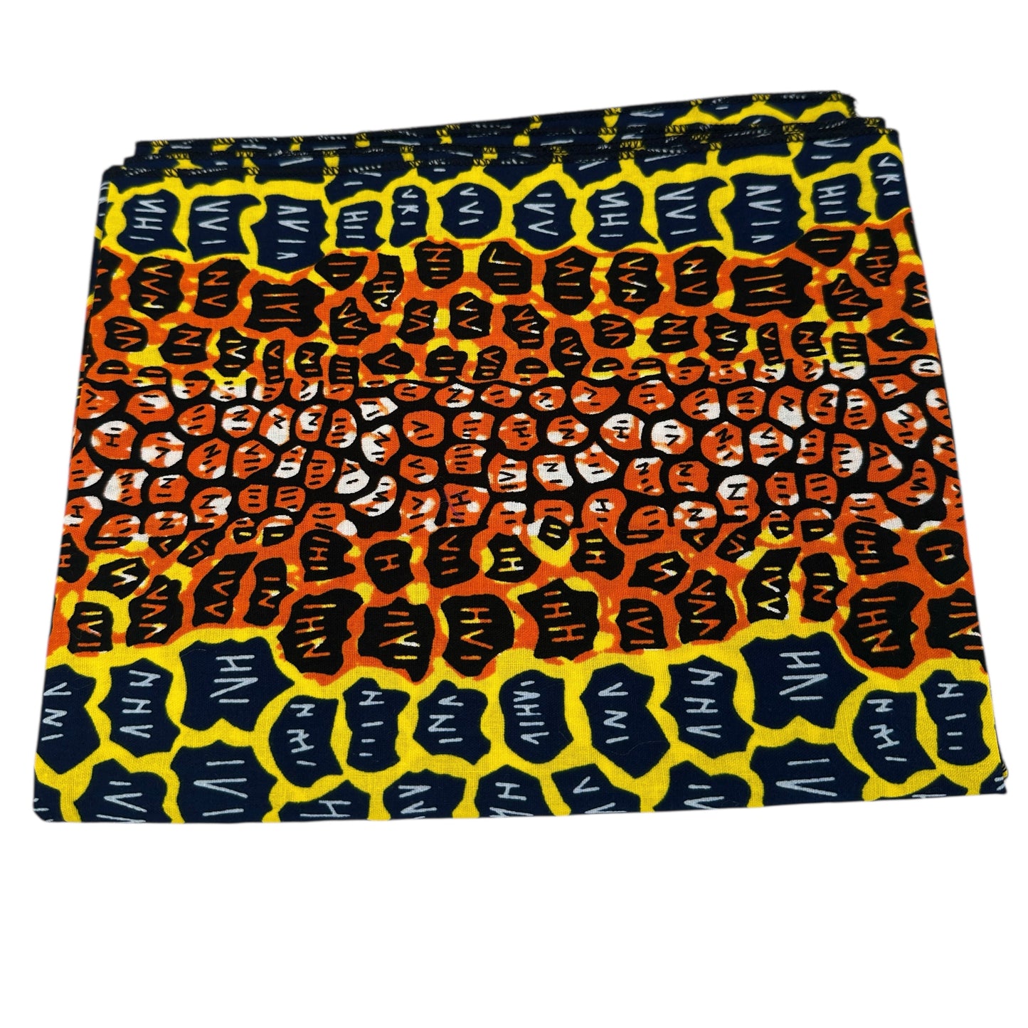 Bold African Ankara Print Head Wrap – Tribal Multicolour Wax Fabric Scarf for Natural Hair & Styling