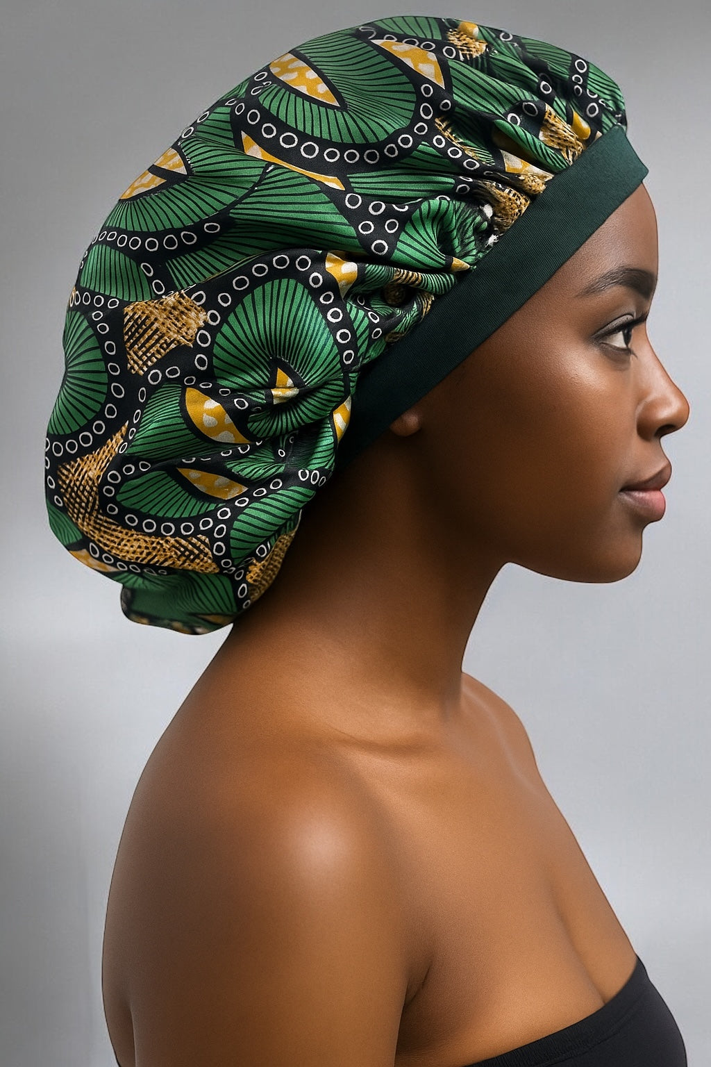 Floral Satin Silk Bonnet Cap – Breathable, Stylish Hair Wrap for All Hair Types & Textures - Fatisha Boutique #