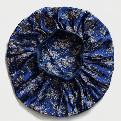 Floral Satin Silk Bonnet Cap – Breathable, Stylish Hair Wrap for All Hair Types & Textures - Fatisha Boutique #