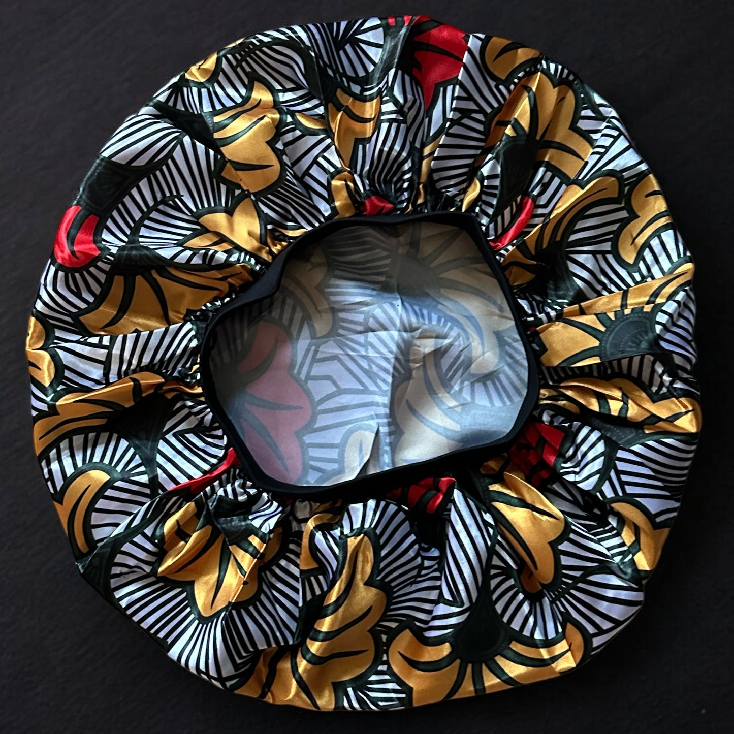 Floral Satin Silk Bonnet Cap – Breathable, Stylish Hair Wrap for All Hair Types & Textures - Fatisha Boutique #