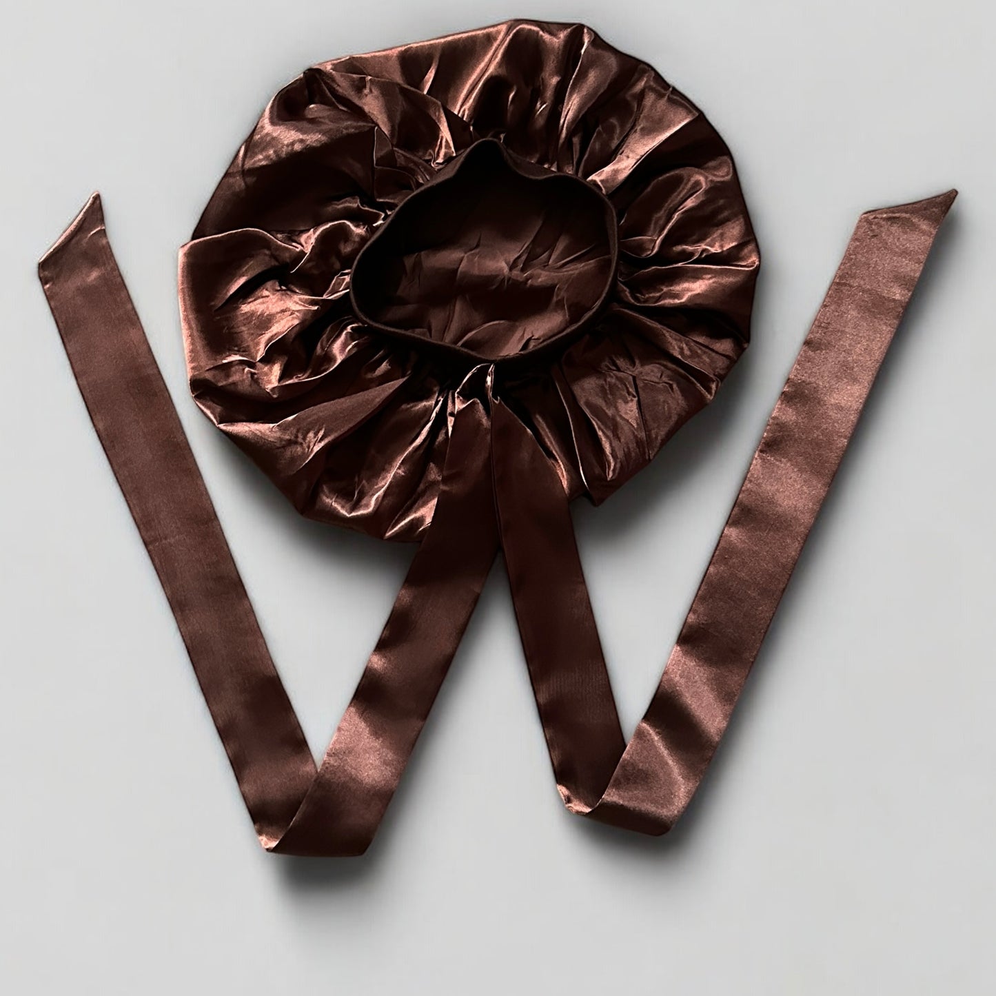 Luxury Satin Silk Bonnet Cap with Long Ties – Single Layer, Hair Protection
