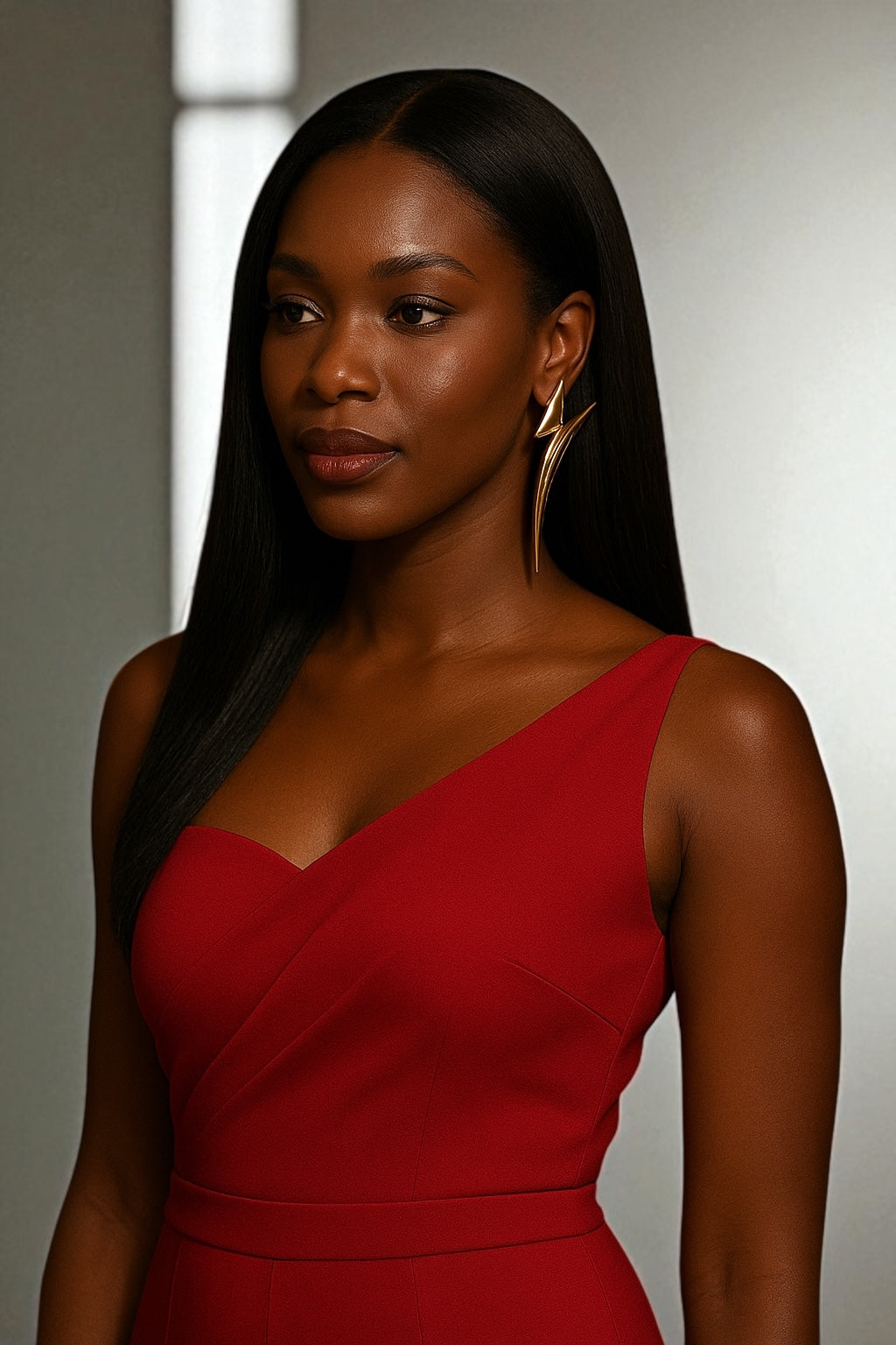 Bold Sculptural Gold & Silver Statement Earrings – Modern Avant-Garde Jewellery - Fatisha Boutique #