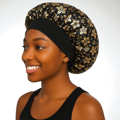 Wide Elastic Band Single Layer Bonnet Cap – Lightweight Breathable Hair Protection - Fatisha Boutique #