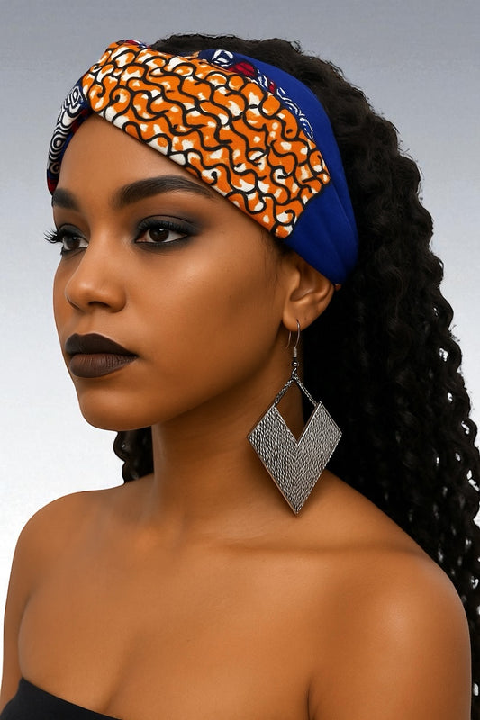Ankara African Print Headband – Elastic Turban Style Hair Accessory - Fatisha Boutique #