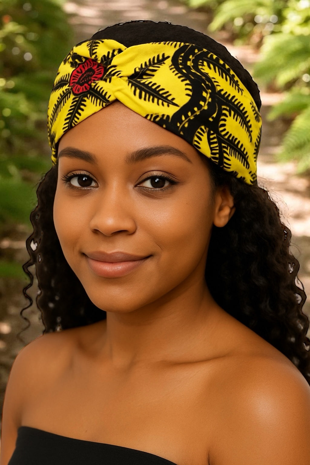 Yellow & Pink Ankara African Print Headband – Elastic Comfort Fit - Fatisha Boutique #