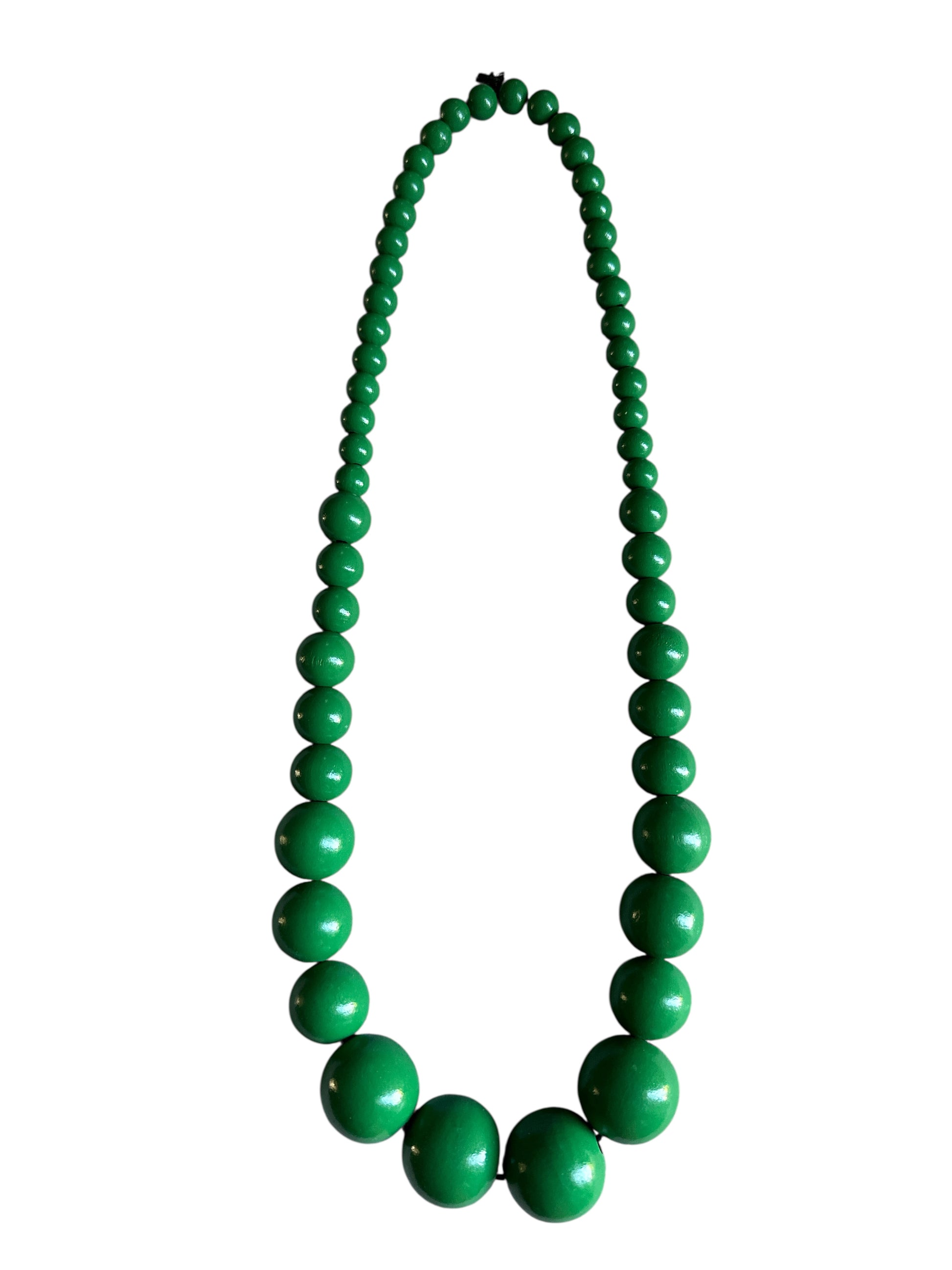 Bohemian Chunky Wooden Bead Necklace – 80cm Bold Statement Jewellery in Colours - Fatisha Boutique #