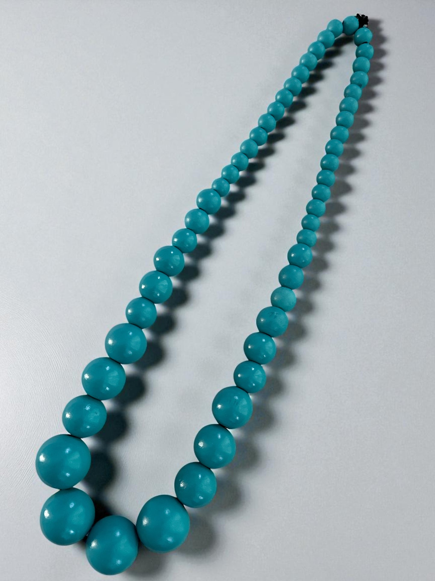Bohemian Chunky Wooden Bead Necklace – 80cm Bold Statement Jewellery in Colours - Fatisha Boutique #
