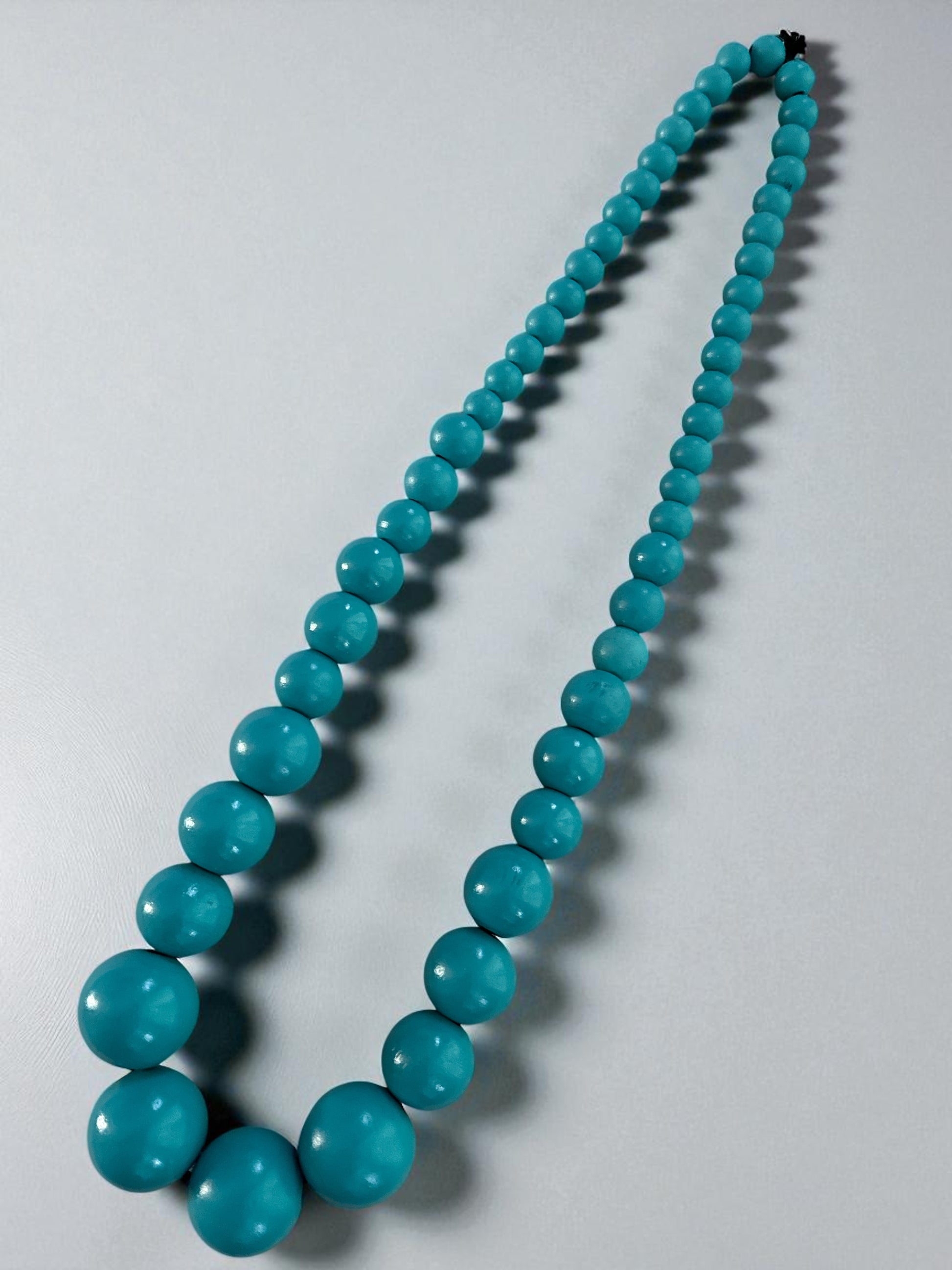 Bohemian Chunky Wooden Bead Necklace – 80cm Bold Statement Jewellery in Colours - Fatisha Boutique #