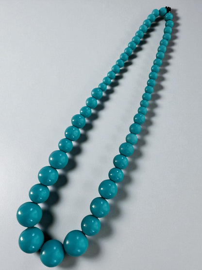 Bohemian Chunky Wooden Bead Necklace – 80cm Bold Statement Jewellery in Colours - Fatisha Boutique #