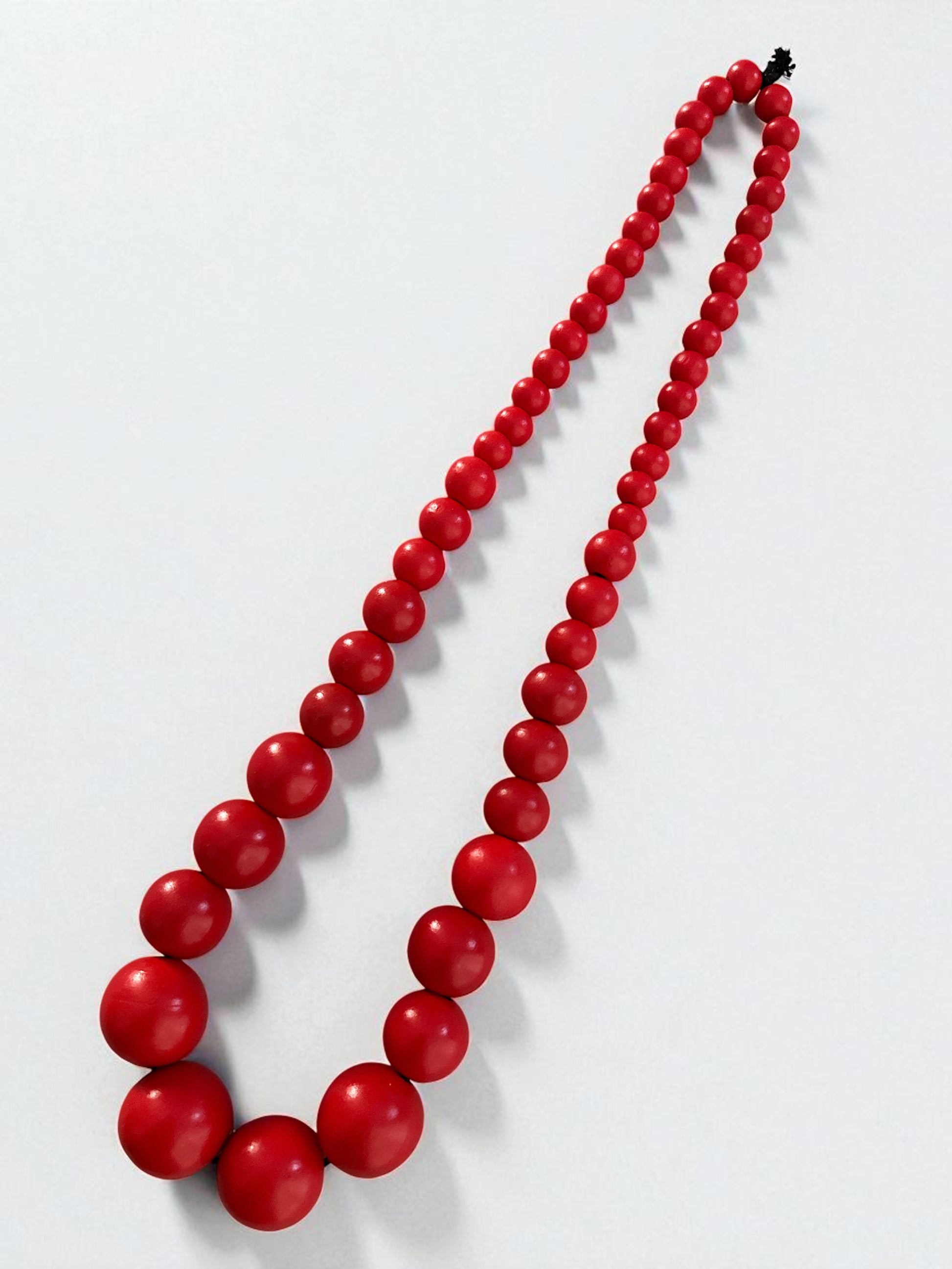 Bohemian Chunky Wooden Bead Necklace – 80cm Bold Statement Jewellery in Colours - Fatisha Boutique #