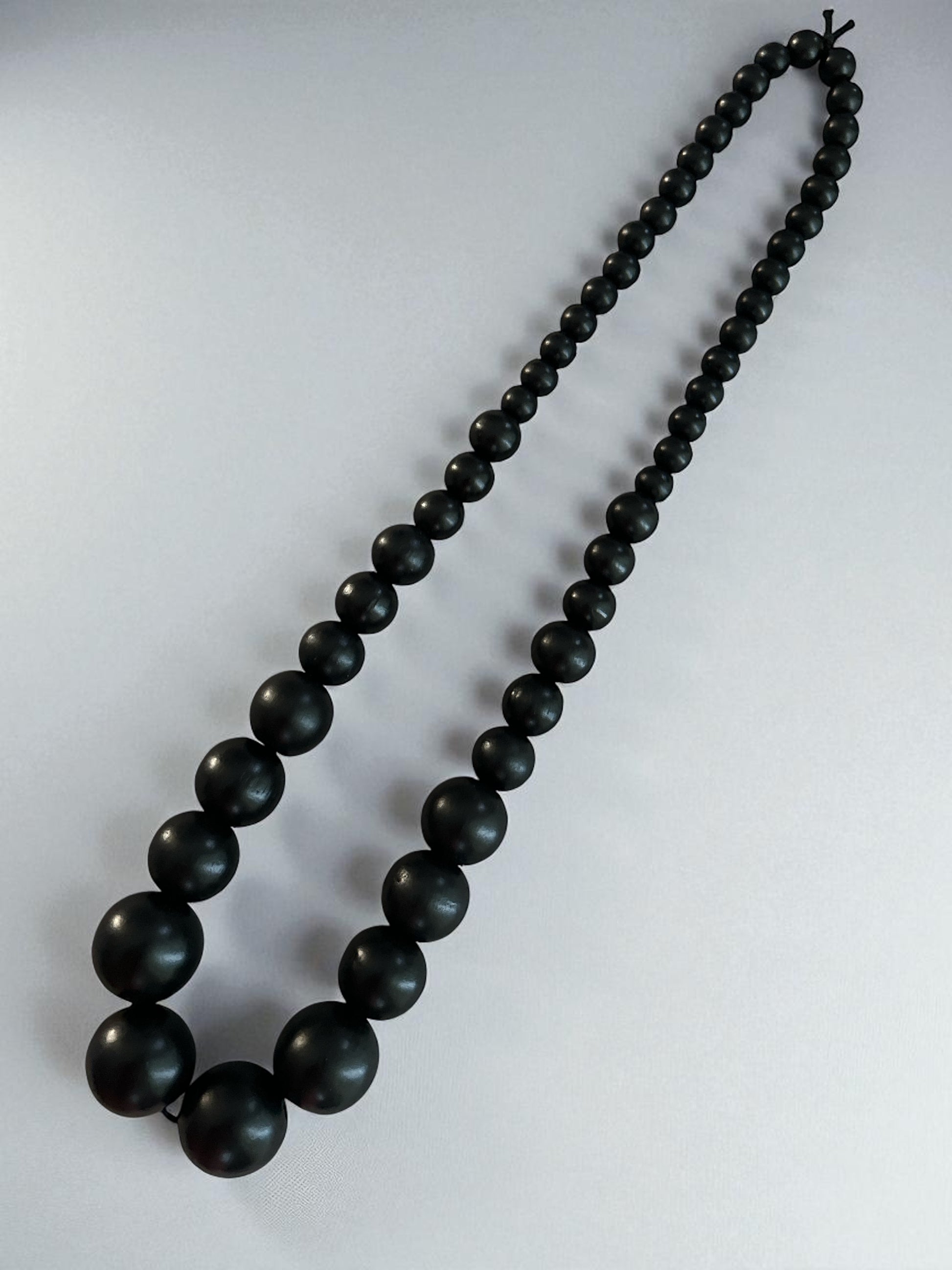Bohemian Chunky Wooden Bead Necklace – 80cm Bold Statement Jewellery in Colours - Fatisha Boutique #