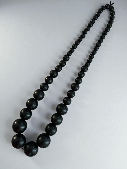 Bohemian Chunky Wooden Bead Necklace – 80cm Bold Statement Jewellery in Colours - Fatisha Boutique #