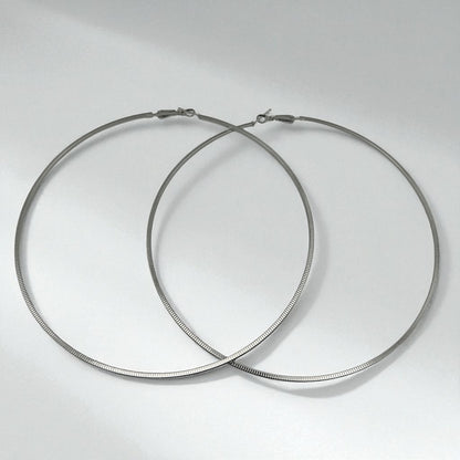 12CM Oversized Extra Large Statement Hoop Earrings – Bold Fashion Jewellery - Fatisha Boutique #