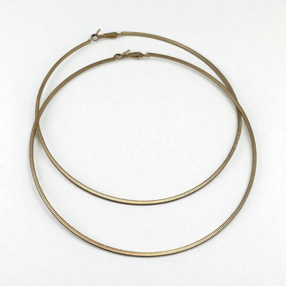 12CM Oversized Extra Large Statement Hoop Earrings – Bold Fashion Jewellery - Fatisha Boutique #
