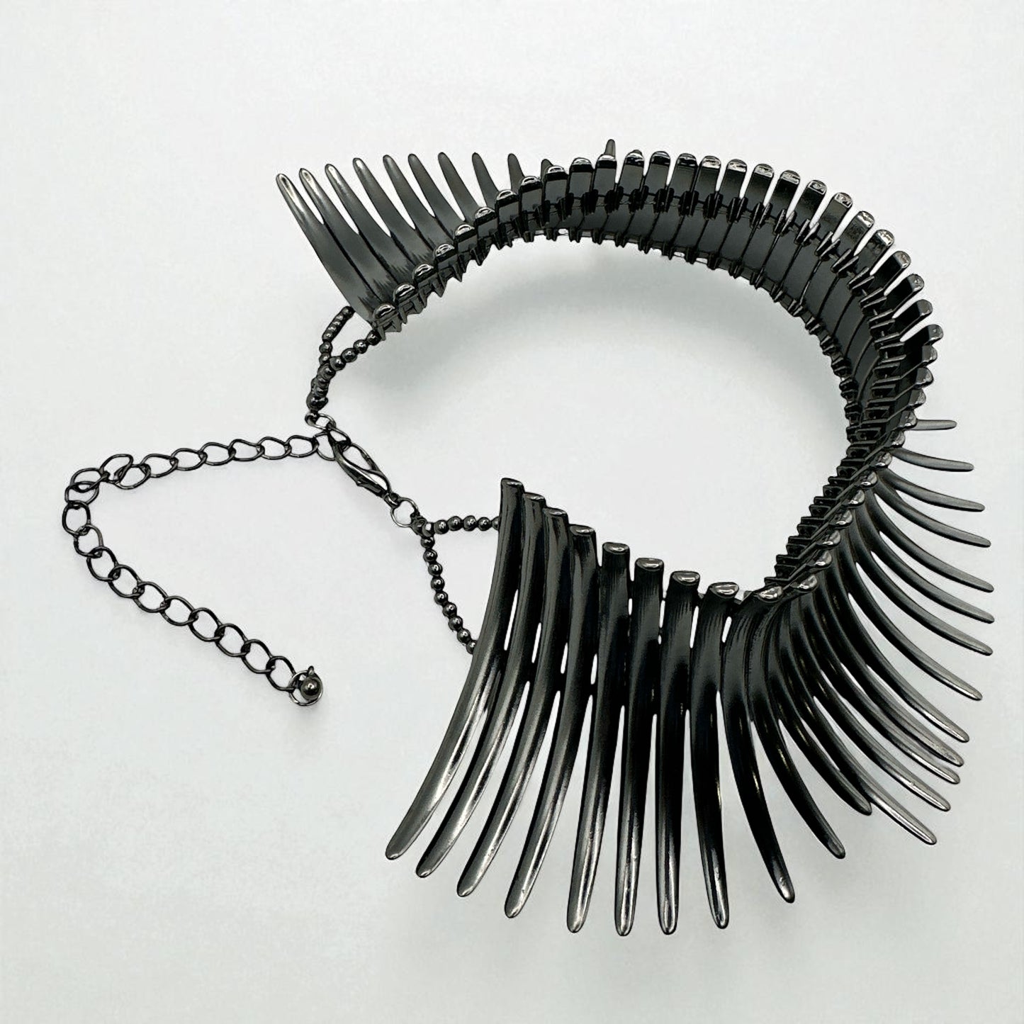 Bold Statement Tribal Collar Choker Necklace – African-Inspired Metal Neckpiece for Women - Fatisha Boutique #