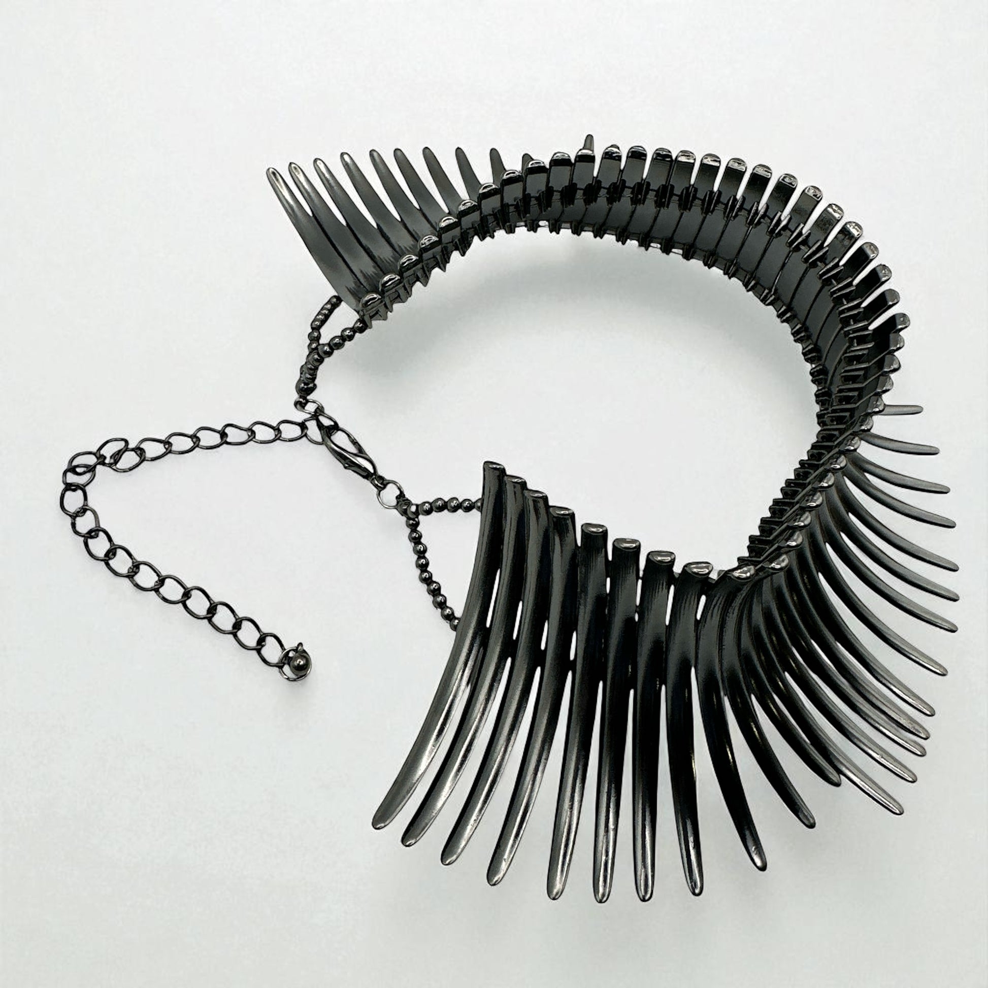 Bold Statement Tribal Collar Choker Necklace – African-Inspired Metal Neckpiece for Women - Fatisha Boutique #