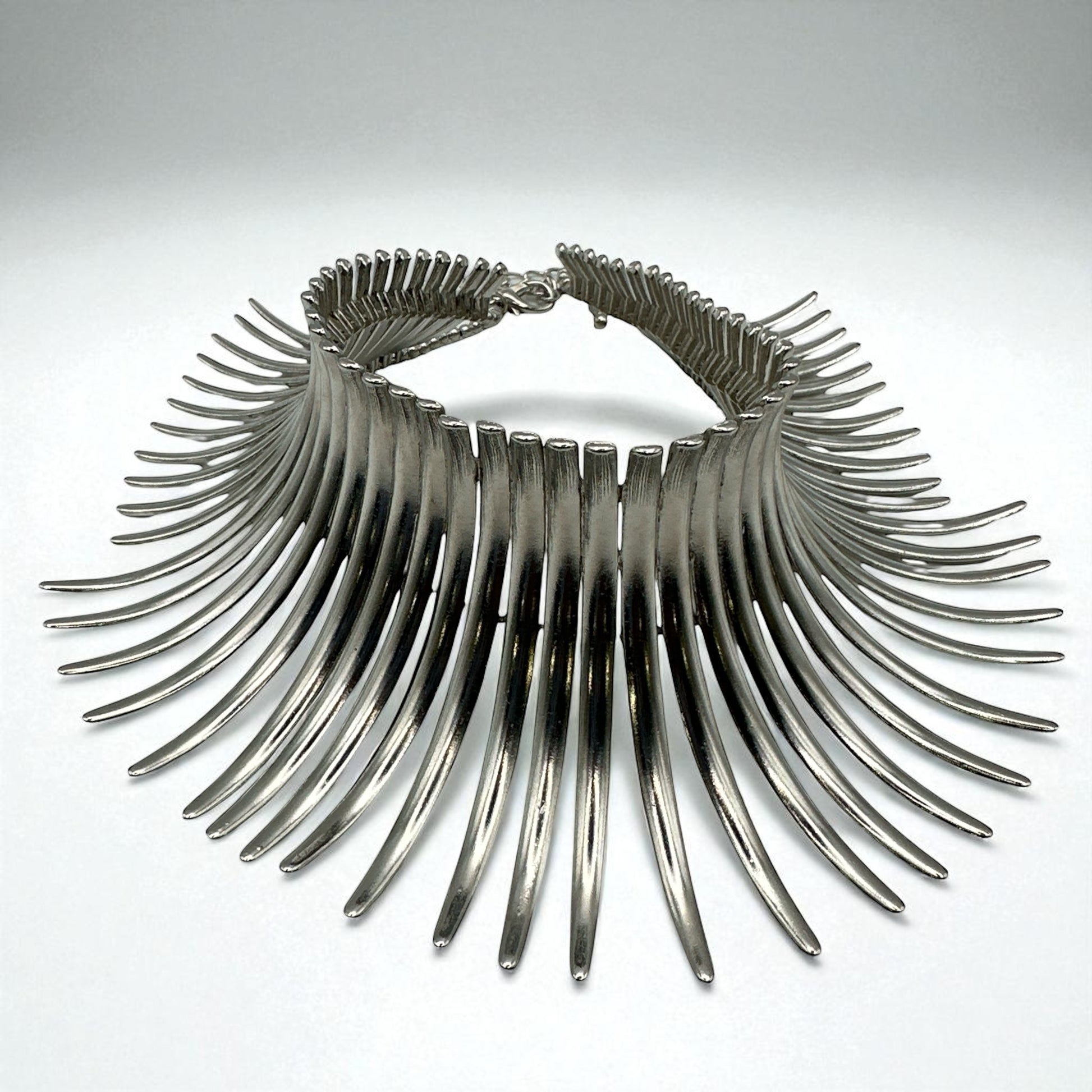 Bold Statement Tribal Collar Choker Necklace – African-Inspired Metal Neckpiece for Women - Fatisha Boutique #