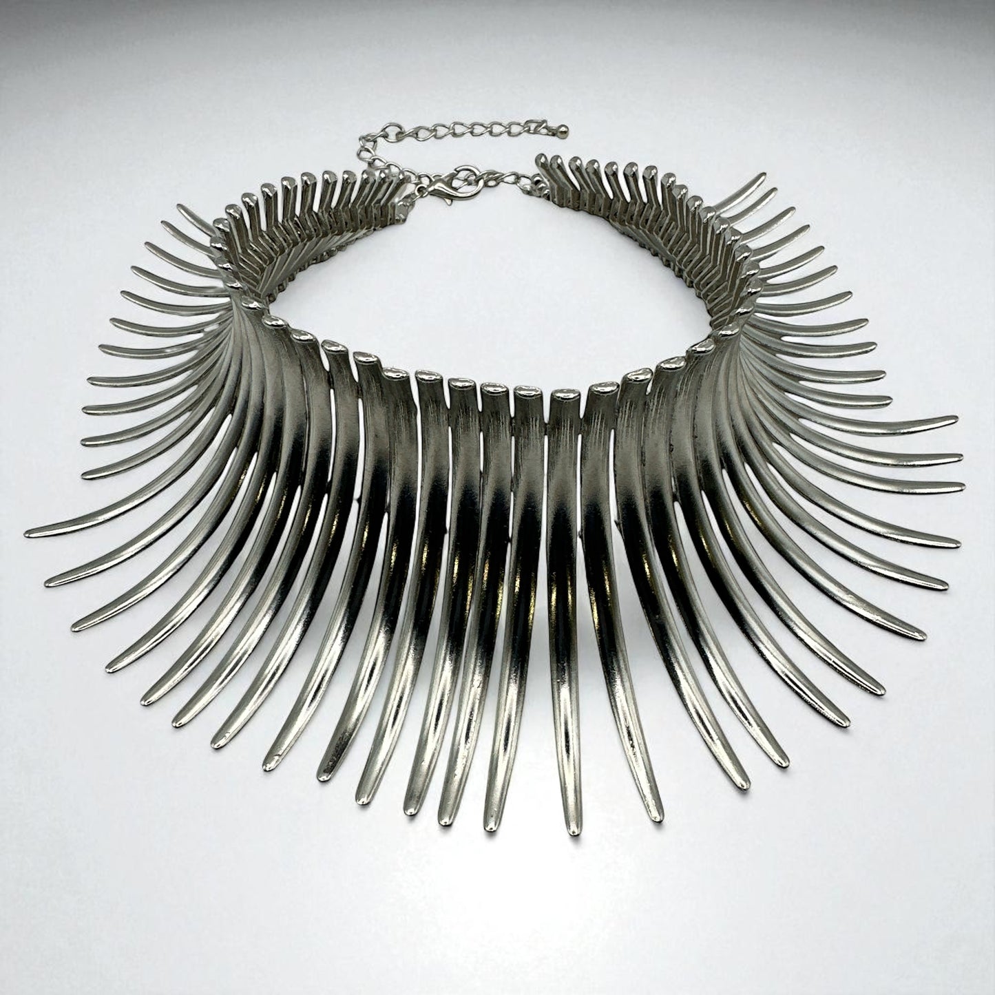 Bold Statement Tribal Collar Choker Necklace – African-Inspired Metal Neckpiece for Women - Fatisha Boutique #