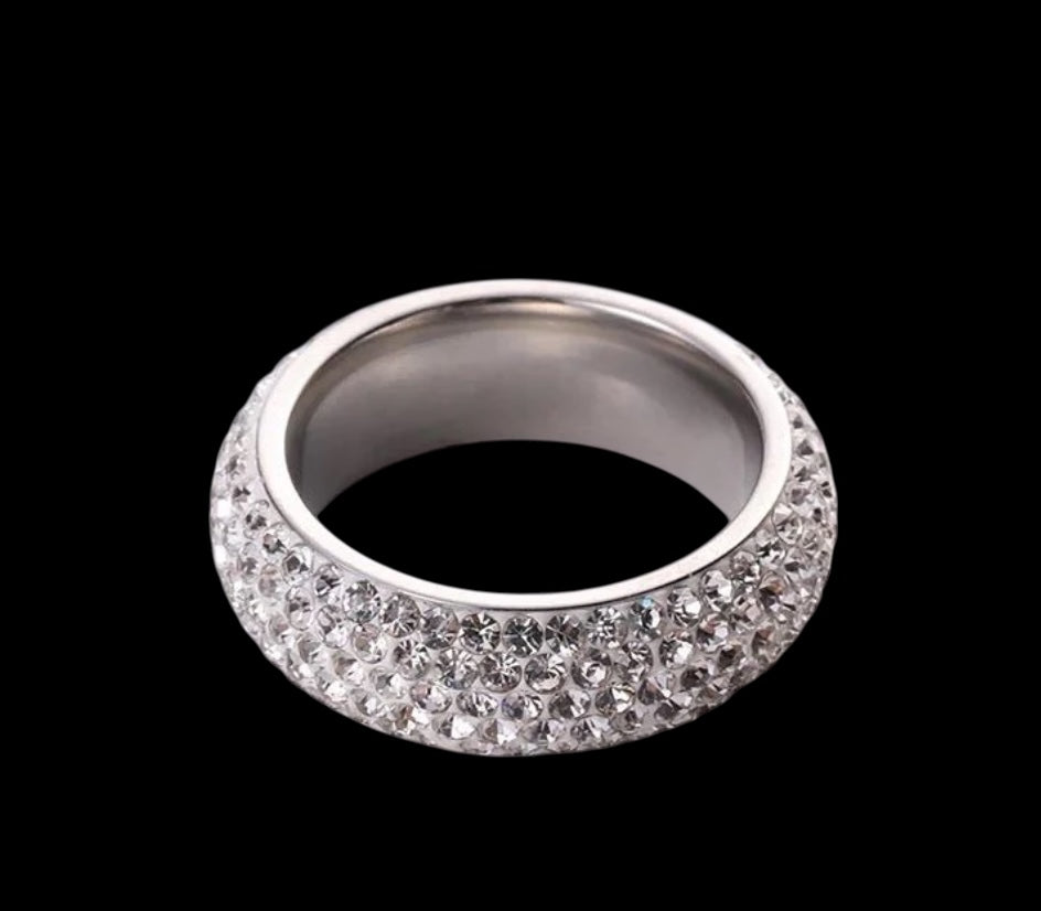 Elegant & Glamorous Sparkling Rhinestone Statement Rings - Fatisha Boutique #