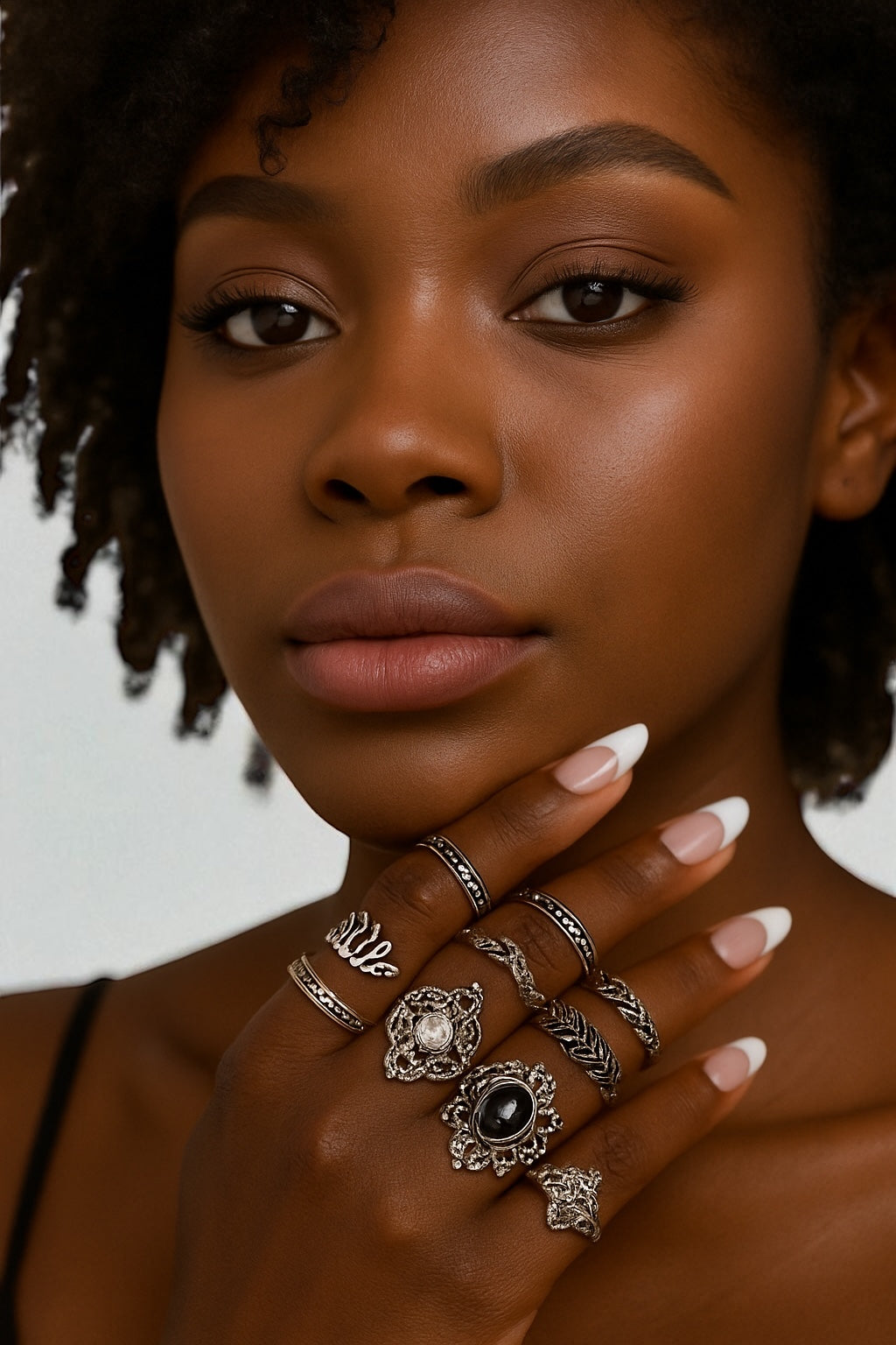 Boho Vintage Silver Ring Set – 15-Piece Statement Jewellery for Women - Fatisha Boutique #
