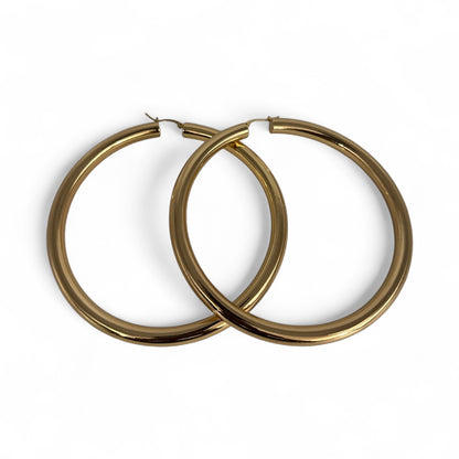 Oversized Big Hoop Earrings – Bold 11cm Alloy Statement Hoops for Women - Fatisha Boutique #