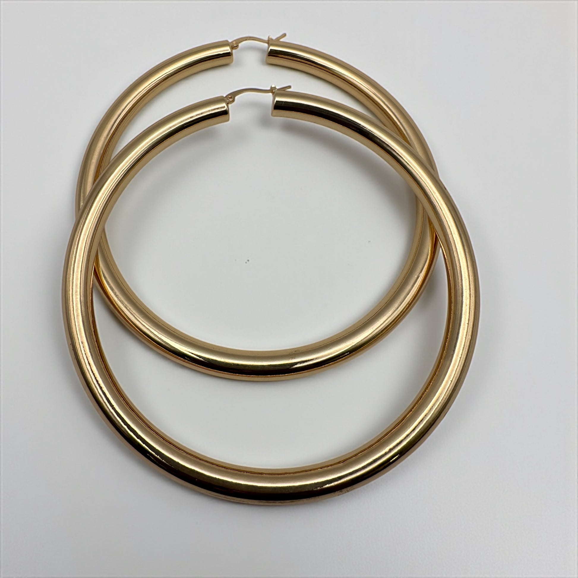 Oversized Big Hoop Earrings – Bold 11cm Alloy Statement Hoops for Women - Fatisha Boutique #