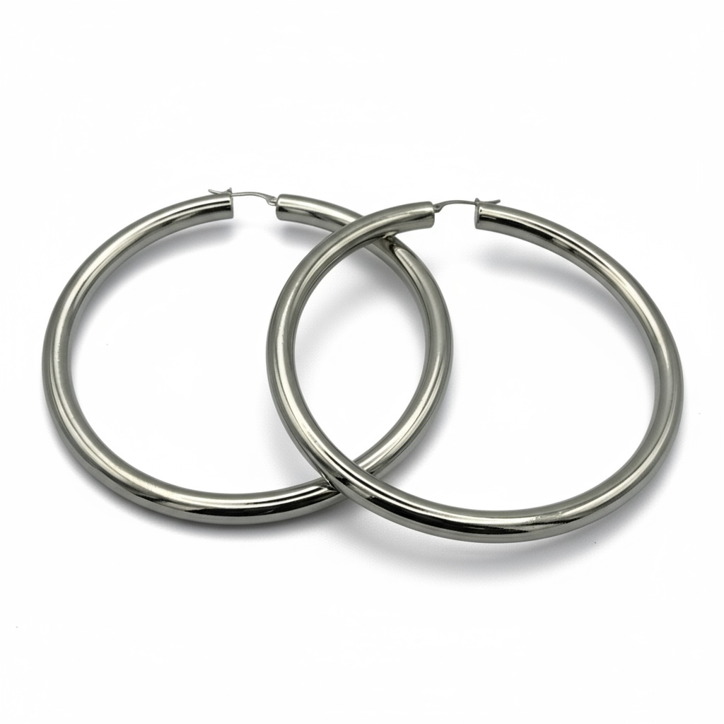 Oversized Big Hoop Earrings – Bold 11cm Alloy Statement Hoops for Women - Fatisha Boutique #