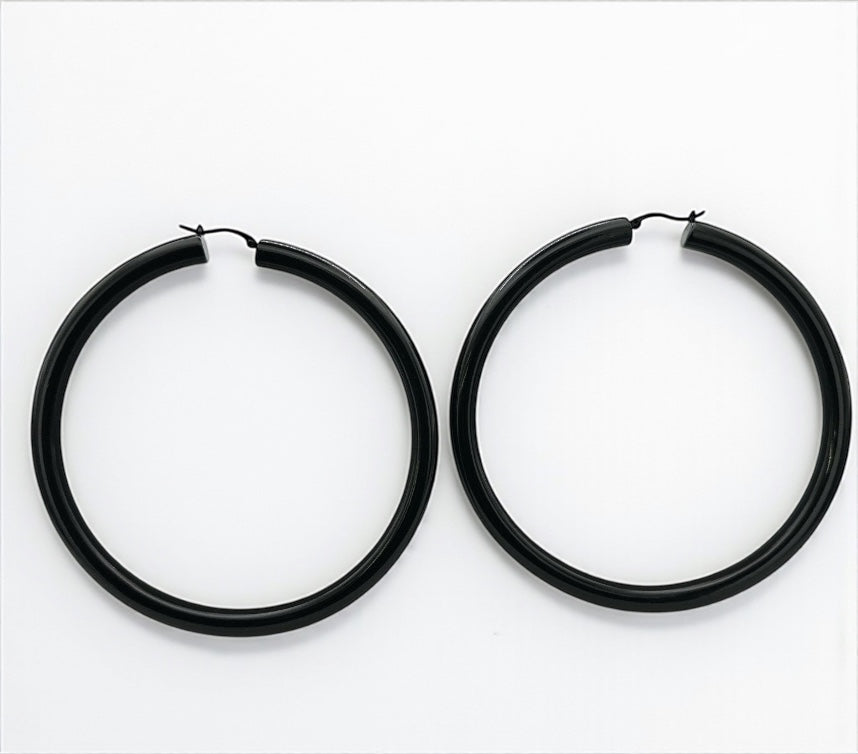 Oversized Big Hoop Earrings – Bold 11cm Alloy Statement Hoops for Women - Fatisha Boutique #